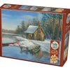Cobble Hill 275pc Easy Handling Puzzle - Winter Cabin - Little Painter Art | Exploring the Endless Possibilities of Art| Shop All