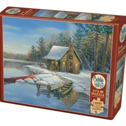 Cobble Hill 275pc Easy Handling Puzzle - Winter Cabin - Little Painter Art | Exploring the Endless Possibilities of Art| Shop All