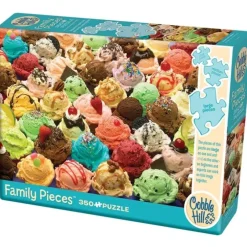 Cobble Hill 350pc Family Puzzle - More Ice Cream - Little Painter Art | Exploring the Endless Possibilities of Art| Hot