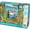 Cobble Hill 350pc Family Puzzle - Call of the Wild - Little Painter Art | Exploring the Endless Possibilities of Art| Hot