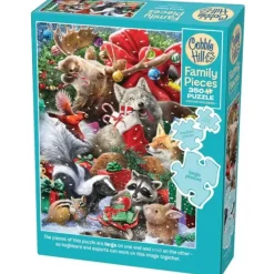 Cobble Hill 350pc Family Puzzle - Festive Friends - Little Painter Art | Exploring the Endless Possibilities of Art| Shop All