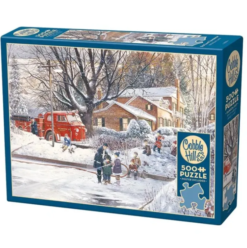 Cobble Hill 500pc Puzzle - Big Game Tomorrow - Little Painter Art | Exploring the Endless Possibilities of Art| Hot