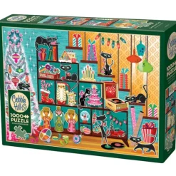 Cobble Hill 1000pc Puzzle - Christmas Cats - Little Painter Art | Exploring the Endless Possibilities of Art| Shop All