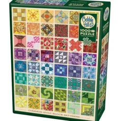 Cobble Hill 1000pc Puzzle - Common Quilt Blocks - Little Painter Art | Exploring the Endless Possibilities of Art| Shop All