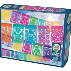 Cobble Hill 500pc Puzzle - Papel Picado - Little Painter Art | Exploring the Endless Possibilities of Art| Hot