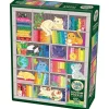 Cobble Hill 1000pc Puzzle - Rainbow Cat Quilt - Little Painter Art | Exploring the Endless Possibilities of Art| Hot