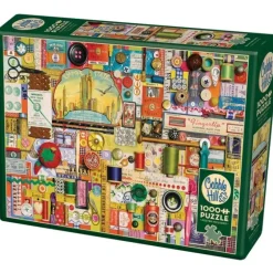 Cobble Hill 1000pc Puzzle - Sewing Notions - Little Painter Art | Exploring the Endless Possibilities of Art| Shop All