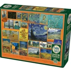 Cobble Hill 1000pc Puzzle - Van Gogh Collage - Little Painter Art | Exploring the Endless Possibilities of Art| Shop All