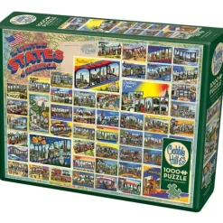 Cobble Hill 1000pc Puzzle - Vintage American Postcards - Little Painter Art | Exploring the Endless Possibilities of Art| Hot