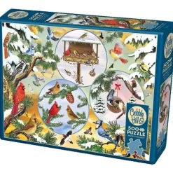 Cobble Hill 500pc Puzzle - Winterbird Magic - Little Painter Art | Exploring the Endless Possibilities of Art| Hot