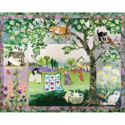 Cobble Hill 1000pc Puzzle - Wind in the Whiskers - Little Painter Art | Exploring the Endless Possibilities of Art| Shop All