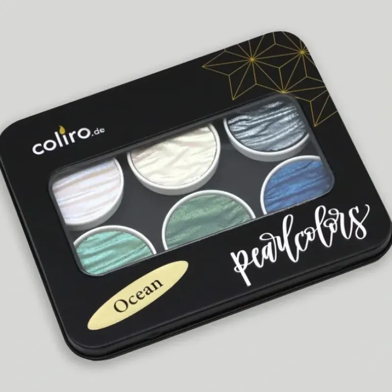 Coliro Pearlcolors set 'Ocean' - Little Painter Art | Exploring the Endless Possibilities of Art| Pigment