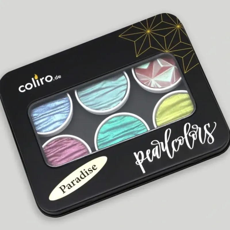 Coliro Pearlcolors set 'Paradise' - Little Painter Art | Exploring the Endless Possibilities of Art| Pigment