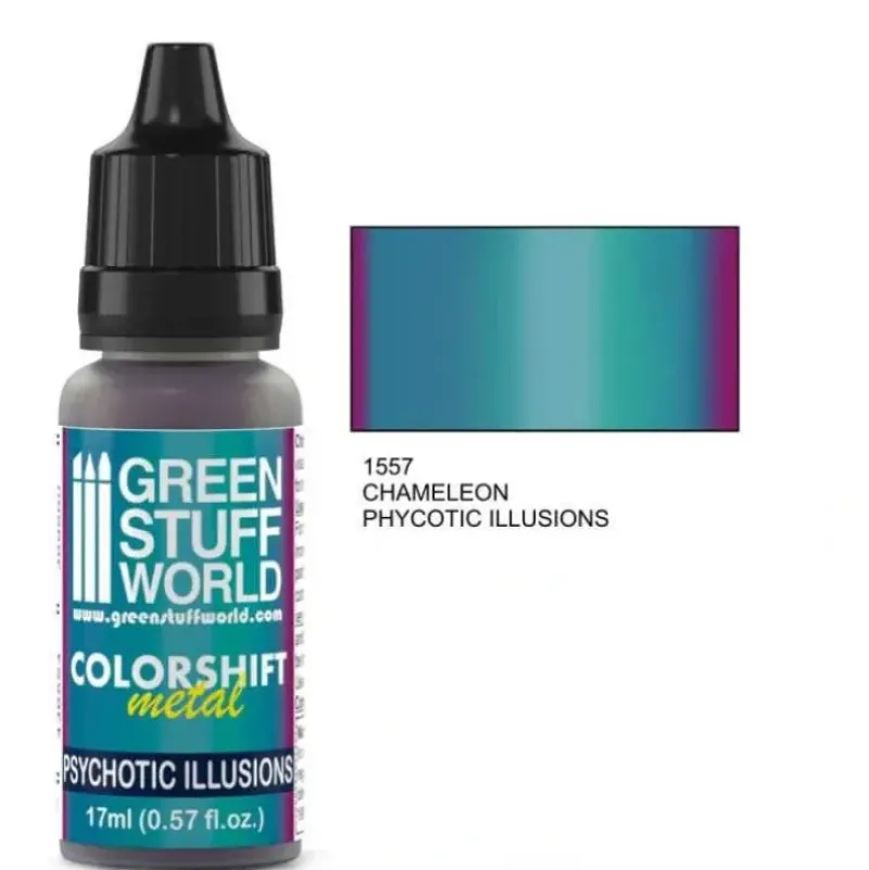 Color Shift Metal Chameleon PSYCHOTIC ILLUSIONS - Little Painter Art | Exploring the Endless Possibilities of Art| Pigment