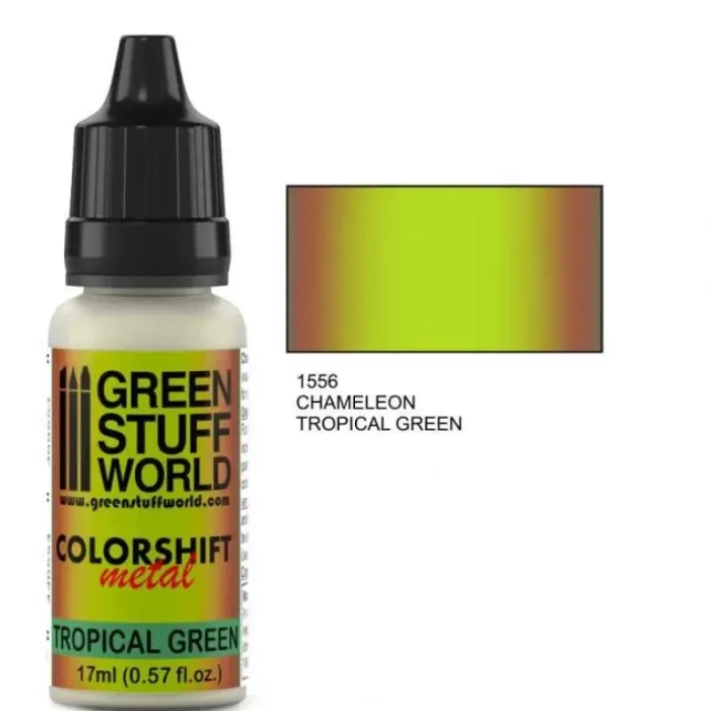 Color Shift Metal Chameleon TROPICAL GREEN - Little Painter Art | Exploring the Endless Possibilities of Art| Pigment