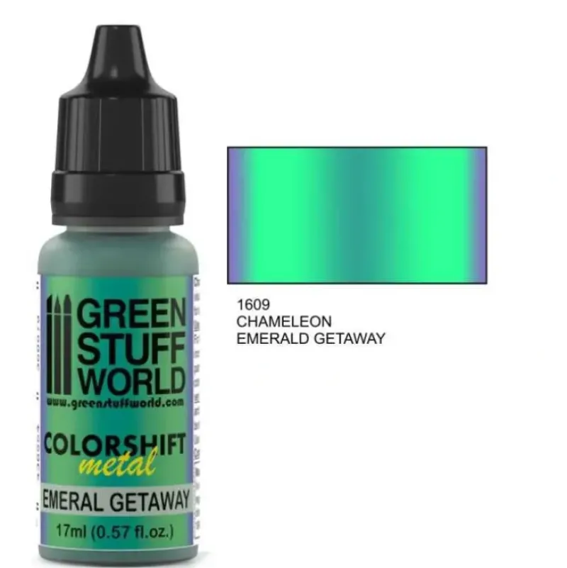 Color Shift Metal Chameleon EMERALD GETAWAY - Little Painter Art | Exploring the Endless Possibilities of Art| Pigment