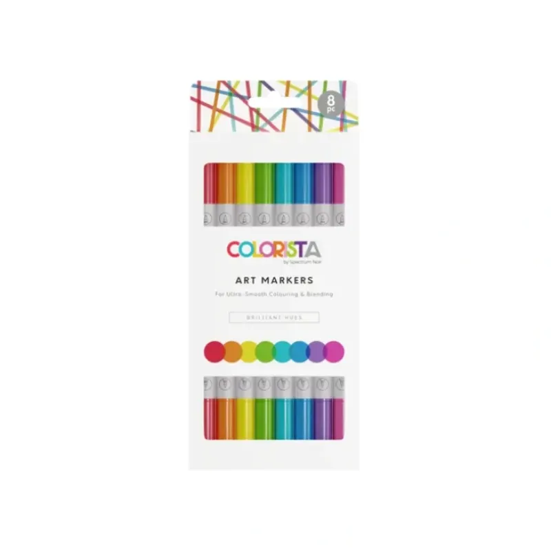 Colorista - Art Marker - Brilliant Hues 8pc - Little Painter Art | Exploring the Endless Possibilities of Art| Brush