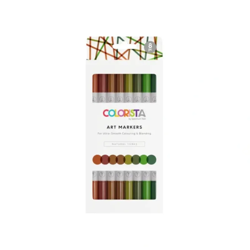 Colorista - Art Marker - Natural Tones 8pc - Little Painter Art | Exploring the Endless Possibilities of Art| Brush
