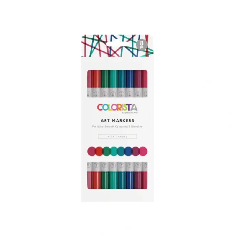 Colorista - Art Marker - Rich Shades 8pc - Little Painter Art | Exploring the Endless Possibilities of Art| Brush