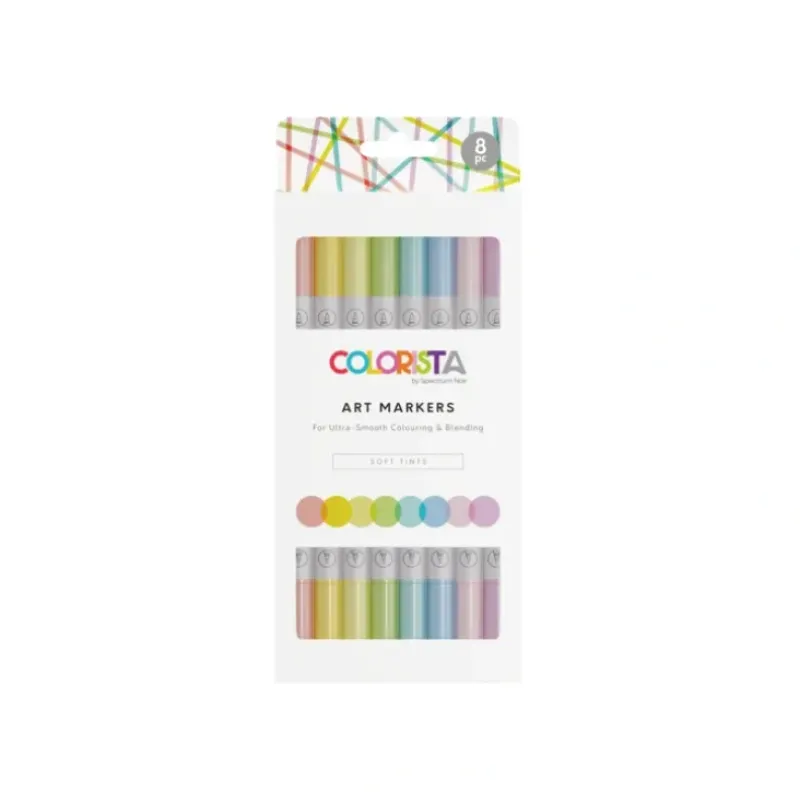 Colorista - Art Marker - Soft Tints 8pc - Little Painter Art | Exploring the Endless Possibilities of Art| Brush