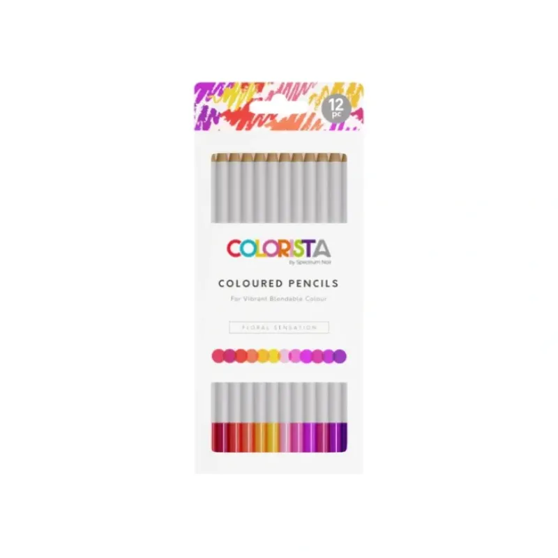 Colorista - Coloured Pencil - Floral Sensation 12pc - Little Painter Art | Exploring the Endless Possibilities of Art| Pigment