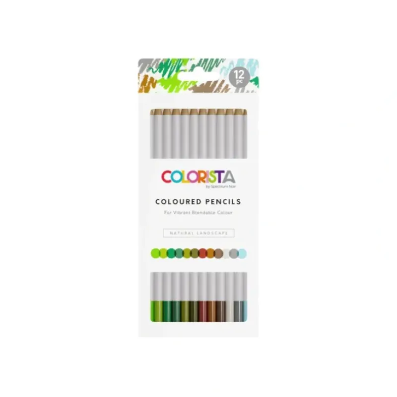Colorista - Coloured Pencil - Natural Landscape 12pc - Little Painter Art | Exploring the Endless Possibilities of Art| Pigment