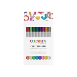 Colorista - Paint Marker - Decorative Metallics 8pc - Little Painter Art | Exploring the Endless Possibilities of Art| Canvas