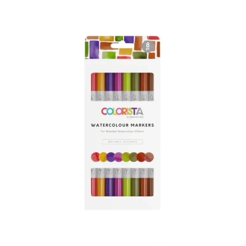 Colorista - Watercolour Marker - Botanic Accents 8pc - Little Painter Art | Exploring the Endless Possibilities of Art| Brush