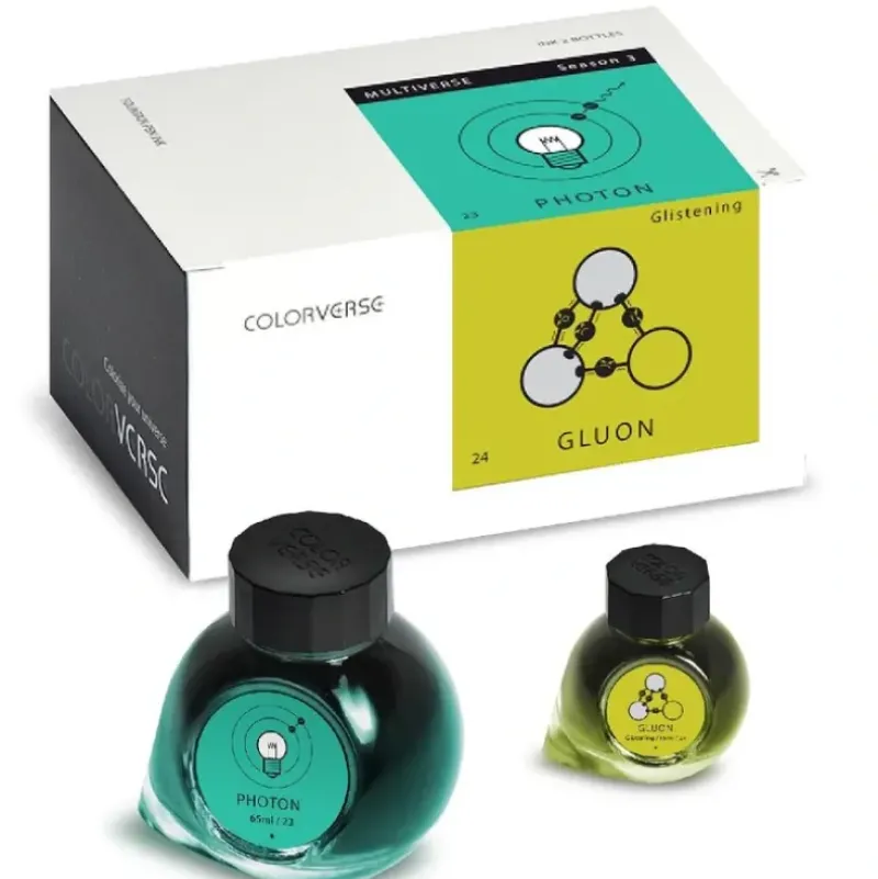 Colorverse Bottled Ink Photon & Gluon 2-Bottle Set - Little Painter Art | Exploring the Endless Possibilities of Art| Pigment