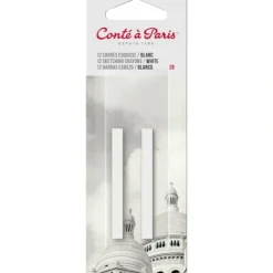 Cont Paris Carrs Sketching Crayon Sticks 2pk White 2B - Little Painter Art | Exploring the Endless Possibilities of Art| Pigment