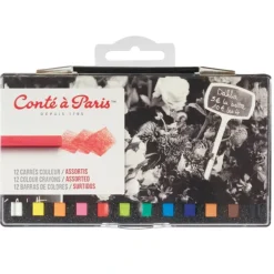 Conte a Paris Carres Crayons Assorted Colours - Little Painter Art | Exploring the Endless Possibilities of Art| Canvas
