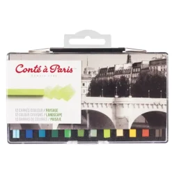 Conte a Paris Carres Landscape Crayons - Set of 12 - Little Painter Art | Exploring the Endless Possibilities of Art| Shop All