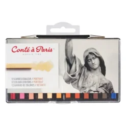 Conte a Paris Carres Portrait Crayons - Set of 12 - Little Painter Art | Exploring the Endless Possibilities of Art| Pigment