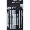COPIC Ciao Marker 5+1 Grey Tones Set (COOL) - Little Painter Art | Exploring the Endless Possibilities of Art| Brush