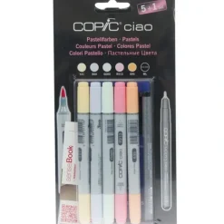 COPIC Ciao Marker 5+1 Pastel Set - Little Painter Art | Exploring the Endless Possibilities of Art| Brush