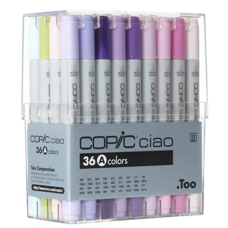 Copic Ciao Marker Set A 36pk - Little Painter Art | Exploring the Endless Possibilities of Art| Brush