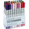 COPIC Ciao Marker Set of 36 Colours Set D - Little Painter Art | Exploring the Endless Possibilities of Art| Brush