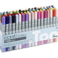COPIC Ciao Marker Set of 72 Colours Set B - Little Painter Art | Exploring the Endless Possibilities of Art| Brush
