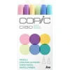 Copic Ciao Marker Set Pastel 6pk - Little Painter Art | Exploring the Endless Possibilities of Art| Brush