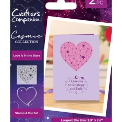 Cosmic Collection Stamp and Die - Love is in the Stars - Little Painter Art | Exploring the Endless Possibilities of Art| Shop All