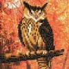 Craft Buddy DIY Crystal Art Card Kit - Autumn Owl - Little Painter Art | Exploring the Endless Possibilities of Art| Hot