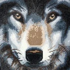 Craft Buddy DIY Crystal Art Medium Framed Kit - Wolf - Little Painter Art | Exploring the Endless Possibilities of Art| Canvas