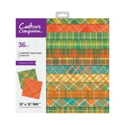 Crafter's Companion - 12" x 12" Harvest Time Plaid Paper Pad - Little Painter Art | Exploring the Endless Possibilities of Art| Shop All