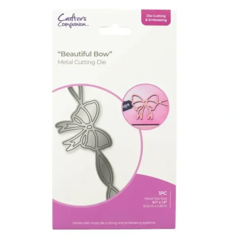 Crafters Companion - Die Cutting & Embossing - Beautiful Bow - Little Painter Art | Exploring the Endless Possibilities of Art| Shop All