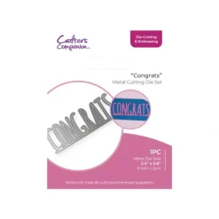 Crafters Companion - Die Cutting & Embossing - Congrats - Little Painter Art | Exploring the Endless Possibilities of Art| Shop All