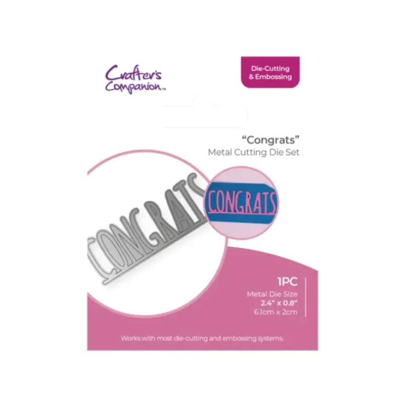 Crafters Companion - Die Cutting & Embossing - Congrats - Little Painter Art | Exploring the Endless Possibilities of Art| Shop All