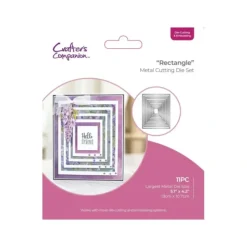 Crafters Companion - Die Cutting & Embossing Rectangle Nesting Dies - Little Painter Art | Exploring the Endless Possibilities of Art| Shop All