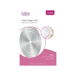 Crafters Companion - Die Cutting & Embossing - Stitch Edge Oval - Little Painter Art | Exploring the Endless Possibilities of Art| Shop All