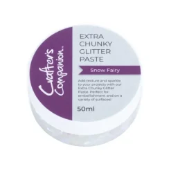 Crafter's Companion - Extra Chunky Glitter Paste - Snow Fairy - Little Painter Art | Exploring the Endless Possibilities of Art| Canvas