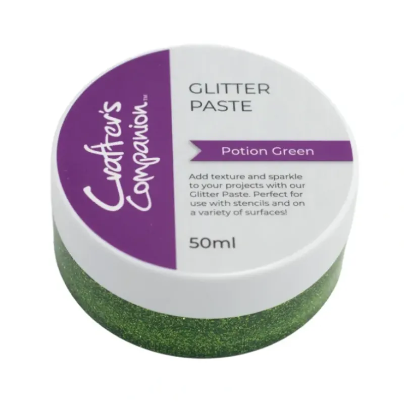 Crafter's Companion - Glitter Paste Potion Green - Little Painter Art | Exploring the Endless Possibilities of Art| Canvas